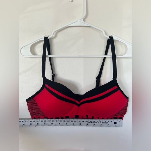 PINK Cool And Comfy Red Bra Medium - Picture 4 of 6